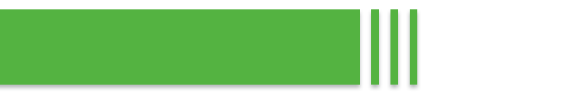 Green shape slider